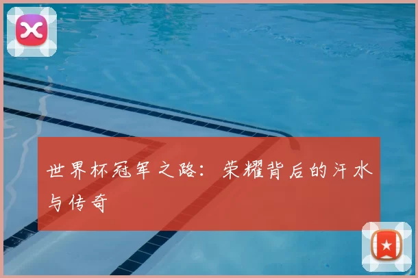 世界杯冠军之路：荣耀背后的汗水与传奇